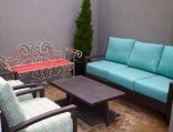 Private patio in Zen Garden homes in McKenzie Towne 