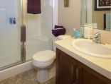 large shower in Zen McKenzie Towne Garden home condo